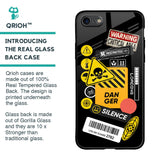 Danger Signs Glass Case for iPhone SE 2020