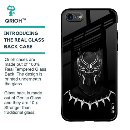 Dark Superhero Glass Case for iPhone SE 2020