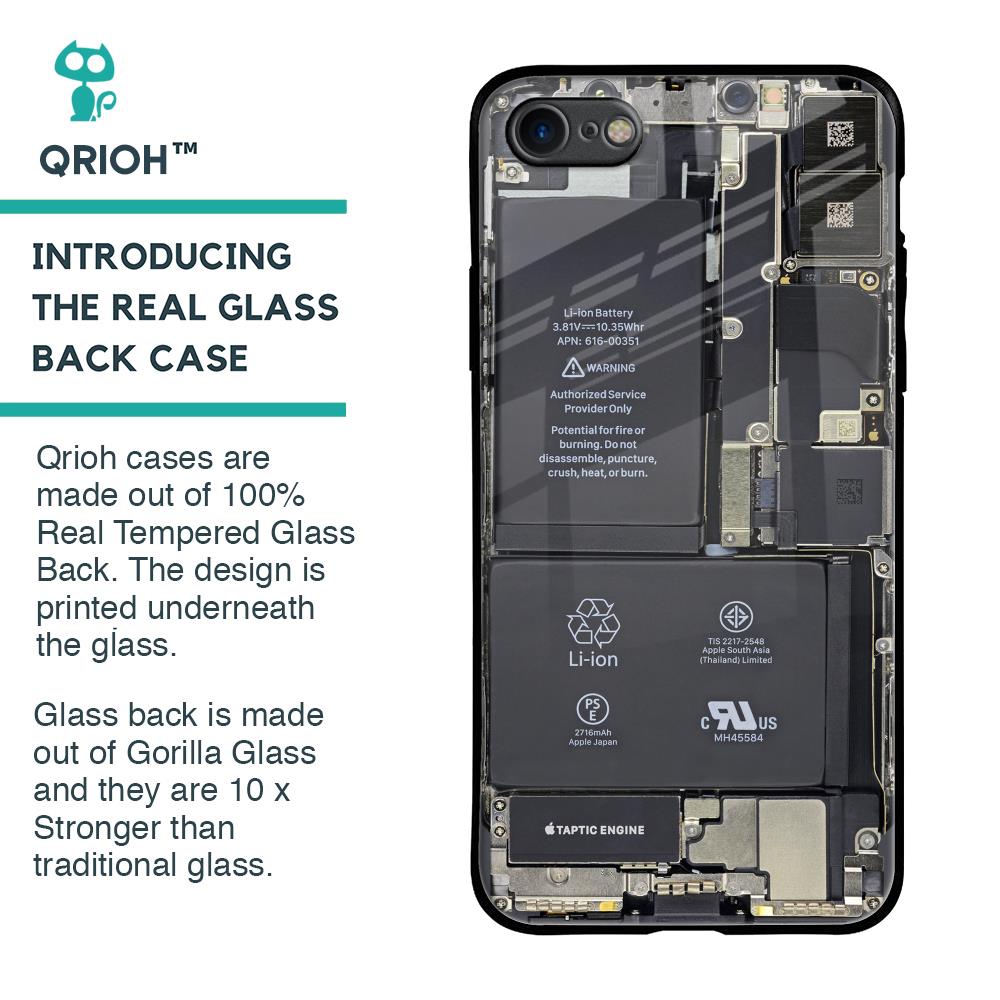 Skeleton Inside Glass Case for iPhone SE 2020