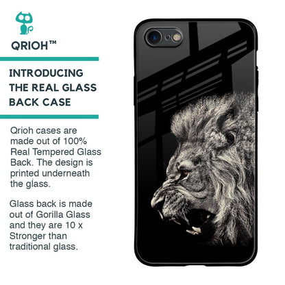 Brave Lion Glass Case for iPhone SE 2020