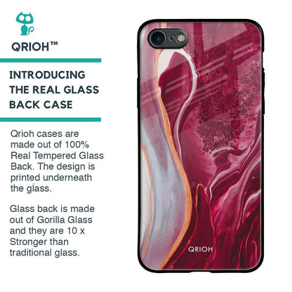Crimson Ruby Glass Case for iPhone SE 2020