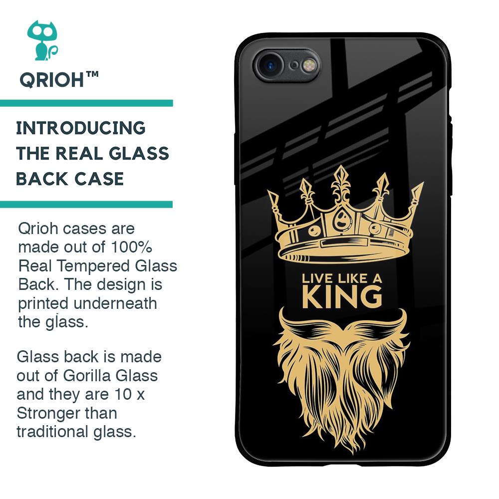 King Life Glass Case For iPhone SE 2020