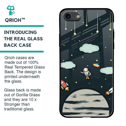 Astronaut Dream Glass Case For iPhone SE 2020