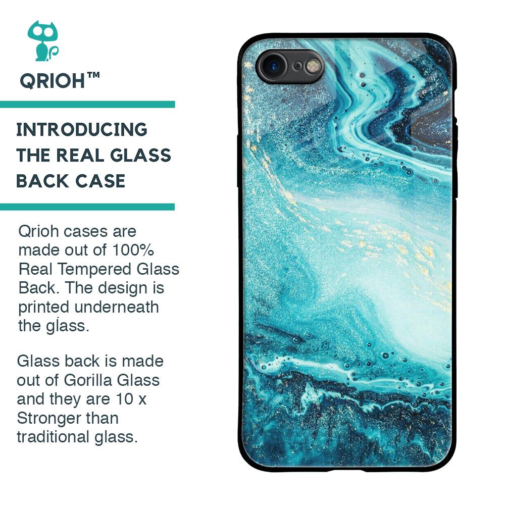 Sea Water Glass Case for iPhone SE 2020