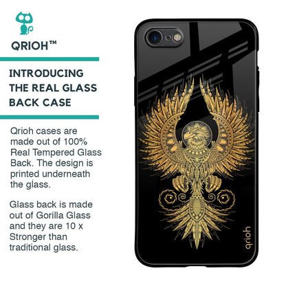 Mythical Phoenix Art Glass Case for iPhone SE 2020