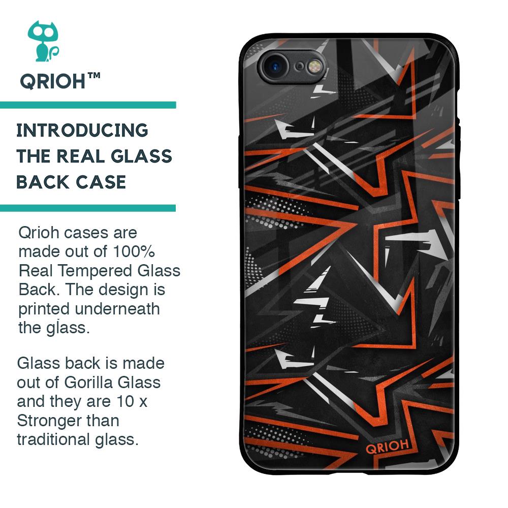 Vector Art Glass Case for iPhone SE 2020