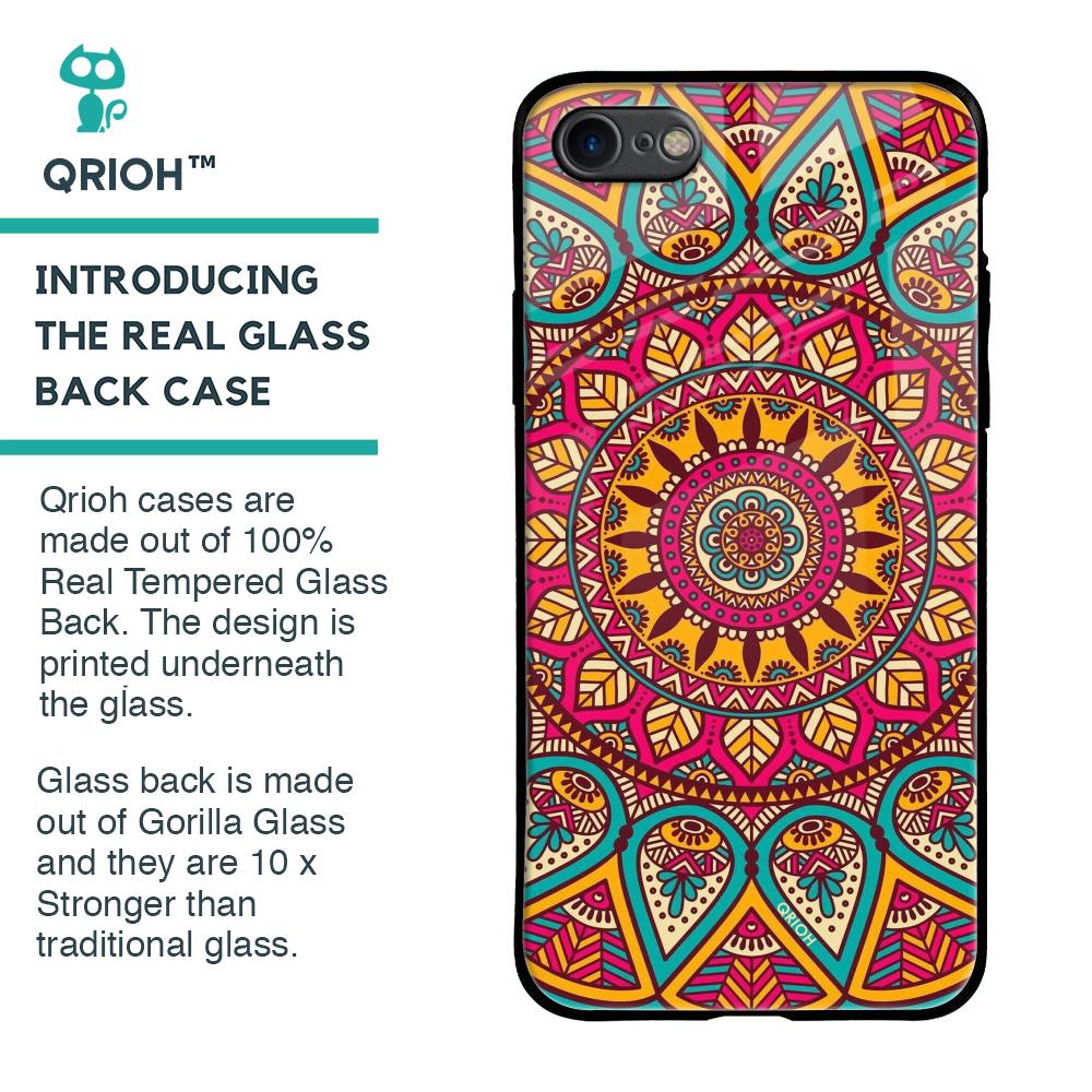 Elegant Mandala Glass Case for iPhone SE 2020