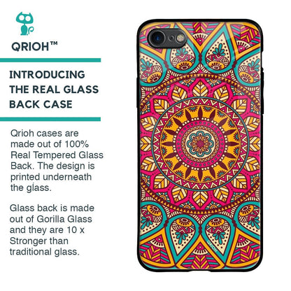 Elegant Mandala Glass Case for iPhone SE 2020