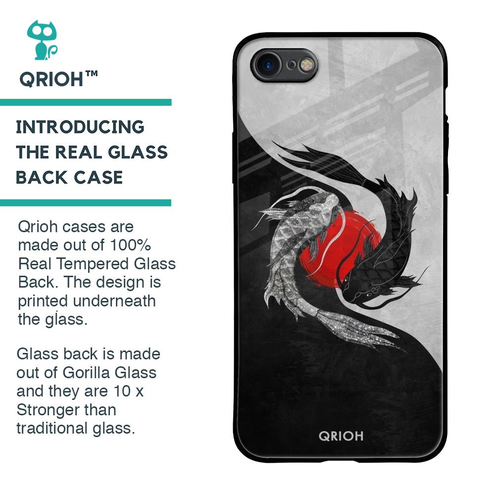 Japanese Art Glass Case for iPhone SE 2020
