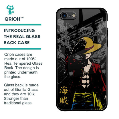 Dark Luffy Glass Case for iPhone SE 2020