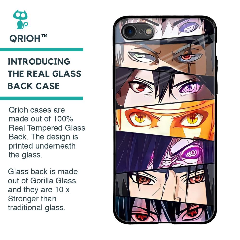 Anime Eyes Glass Case for iPhone SE 2020