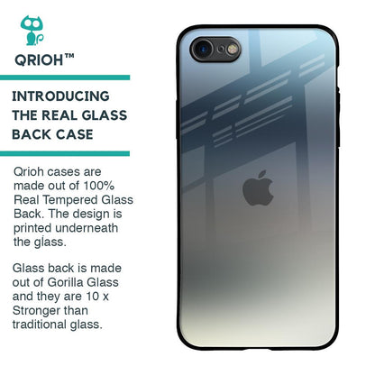 Tricolor Ombre Glass Case for iPhone SE 2020