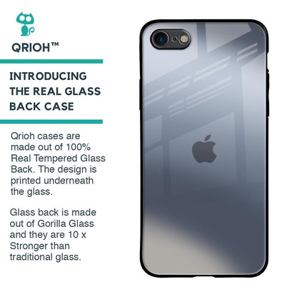 Space Grey Gradient Glass Case for iPhone SE 2020