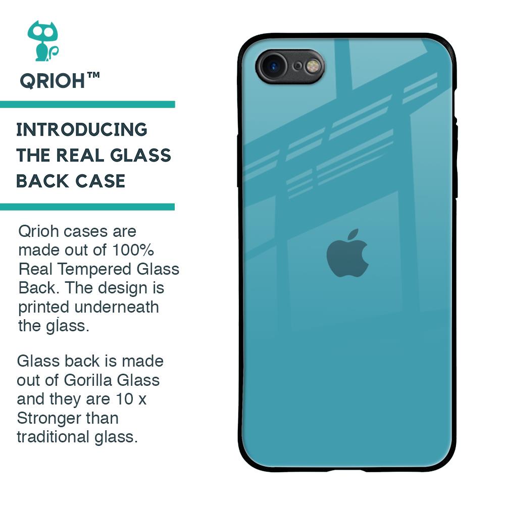 Oceanic Turquiose Glass Case for iPhone SE 2020