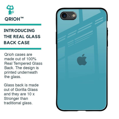 Oceanic Turquiose Glass Case for iPhone SE 2020