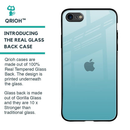 Arctic Blue Glass Case For iPhone SE 2020