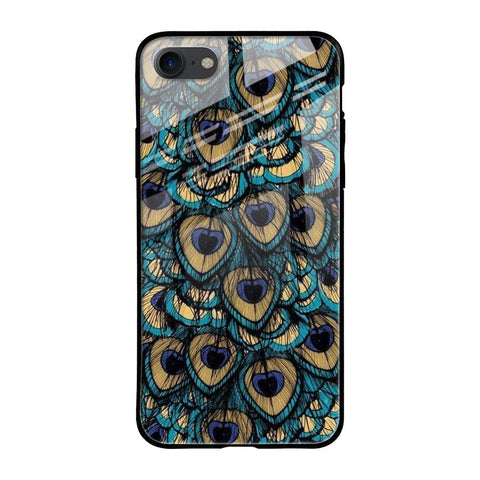 Peacock Feathers iPhone SE 2020 Glass Cases & Covers Online