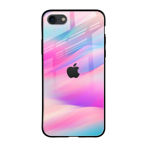 Colorful Waves iPhone SE 2020 Glass Cases & Covers Online