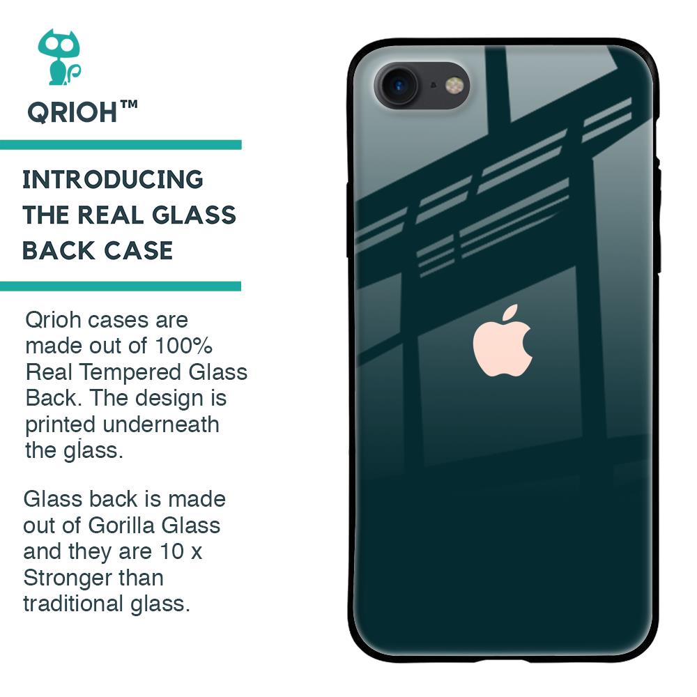 Hunter Green Glass Case For iPhone SE 2020