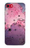 Space Doodles Art iPhone SE 2020 Back Cover
