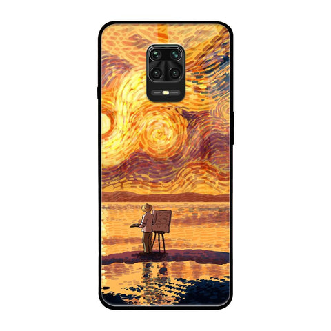 Sunset Vincent Xiaomi Redmi Note 9 Pro Glass Back Cover Online