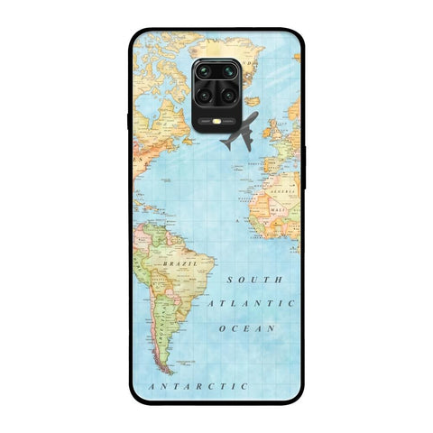 Travel Map Xiaomi Redmi Note 9 Pro Glass Back Cover Online