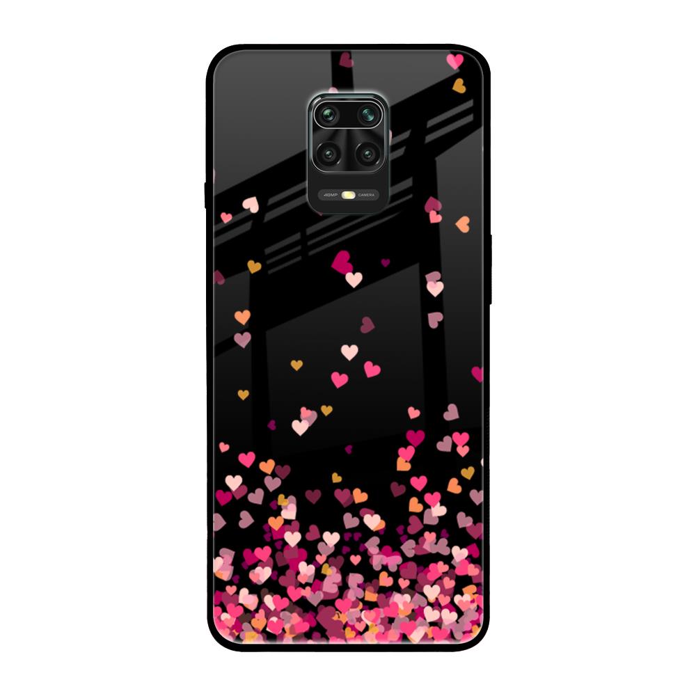 Heart Rain Fall Xiaomi Redmi Note 9 Pro Glass Back Cover Online