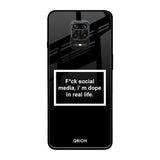 Dope In Life Xiaomi Redmi Note 9 Pro Glass Back Cover Online