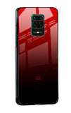 Maroon Faded Glass Case for Xiaomi Mi 10i 5G