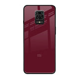 Classic Burgundy Redmi Note 9 Pro Glass Cases & Covers Online