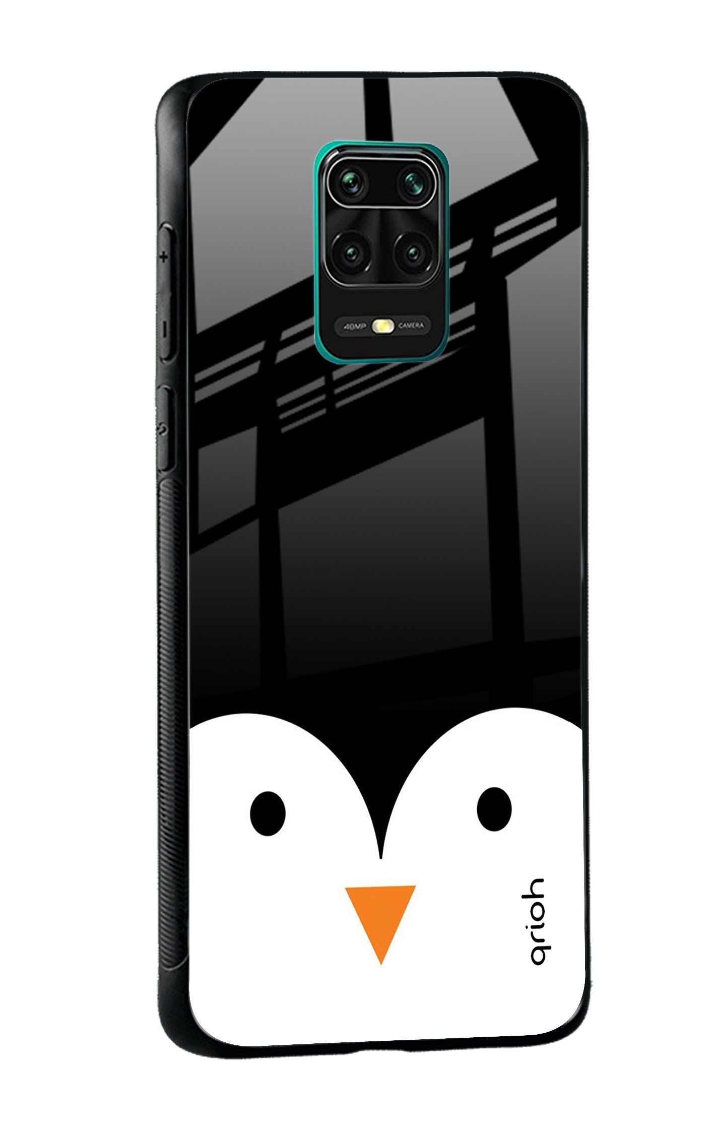 Cute Penguin Glass Case for Xiaomi Mi 10i 5G