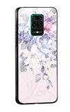 Elegant Floral Glass case for Xiaomi Mi 10i 5G