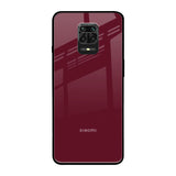 Classic Burgundy Xiaomi Redmi Note 9 Pro Glass Back Cover Online