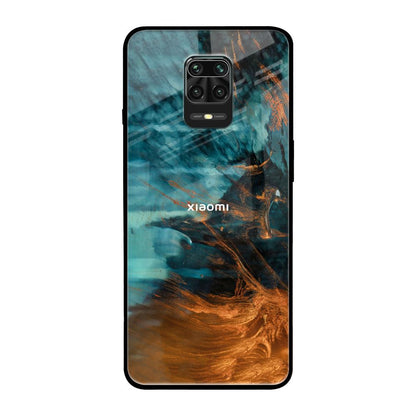 Golden Splash Xiaomi Redmi Note 9 Pro Glass Back Cover Online