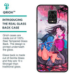Radha Krishna Art Glass Case for Xiaomi Redmi Note 9 Pro