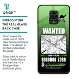 Zoro Wanted Glass Case for Xiaomi Redmi Note 9 Pro