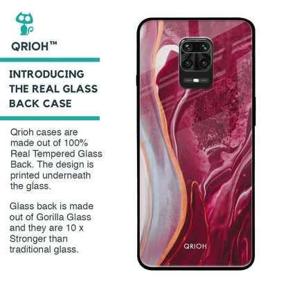 Crimson Ruby Glass Case for Xiaomi Redmi Note 9 Pro