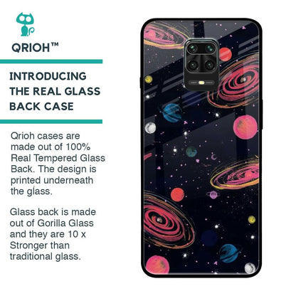 Galaxy In Dream Glass Case For Xiaomi Redmi Note 9 Pro