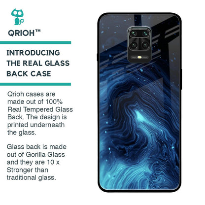 Dazzling Ocean Gradient Glass Case For Xiaomi Redmi Note 9 Pro