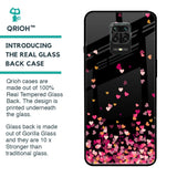 Heart Rain Fall Glass Case For Xiaomi Redmi Note 9 Pro