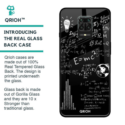 Funny Math Glass Case for Xiaomi Redmi Note 9 Pro