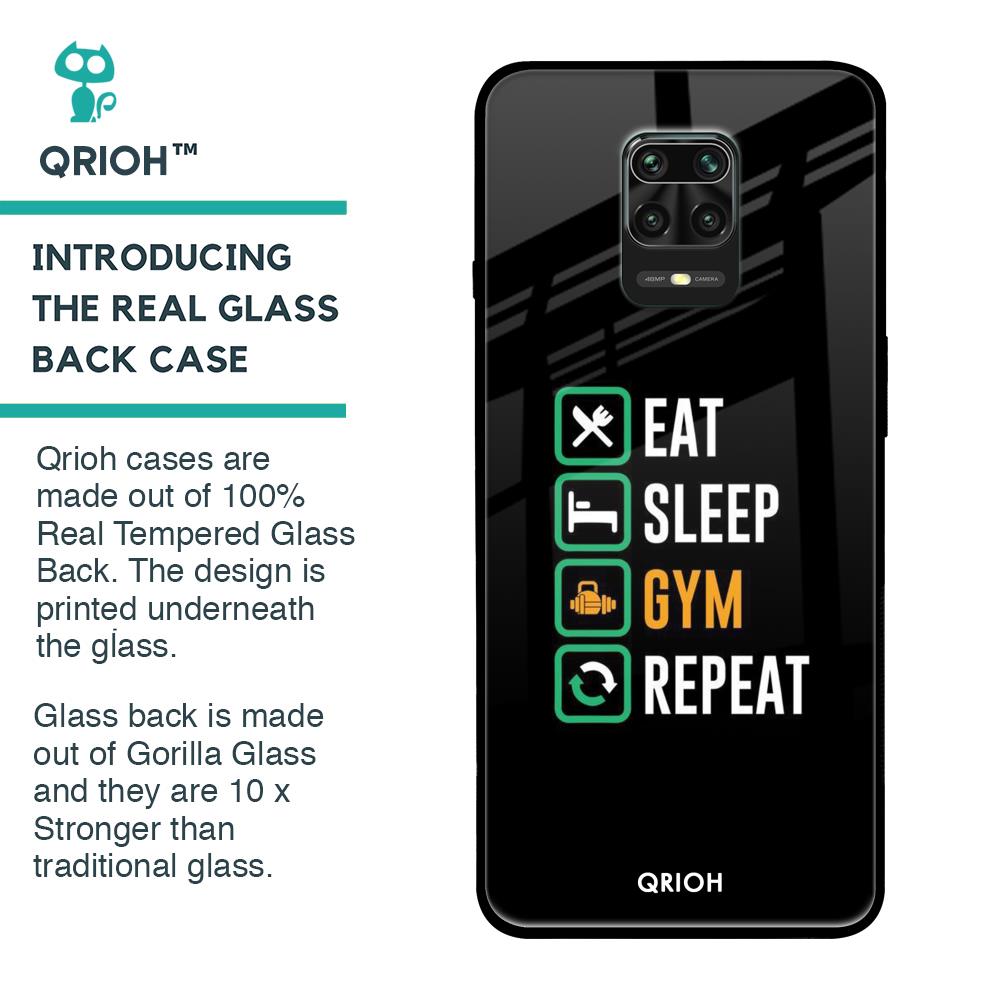 Daily Routine Glass Case for Xiaomi Redmi Note 9 Pro