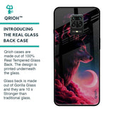 Moon Wolf Glass Case for Xiaomi Redmi Note 9 Pro