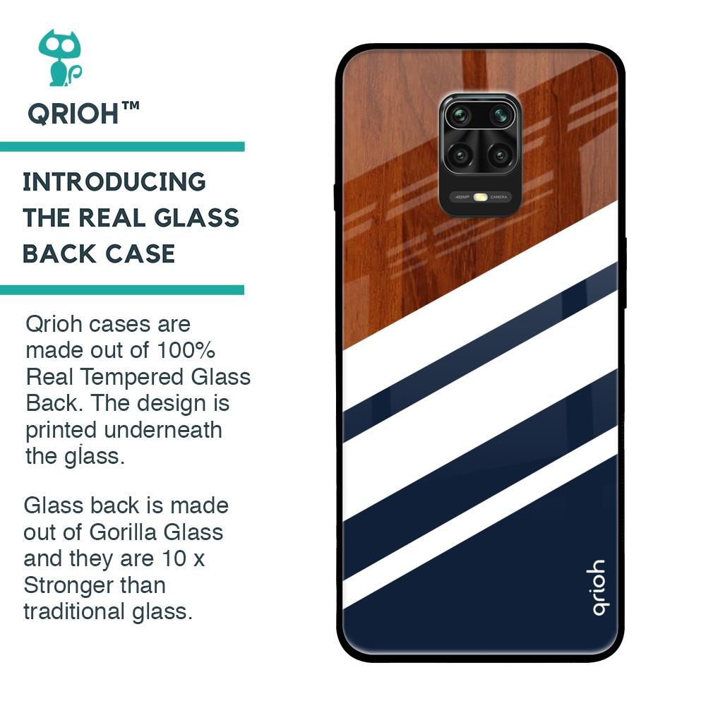 Bold Stripes Glass case for Xiaomi Redmi Note 9 Pro