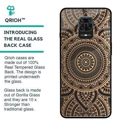 Luxury Mandala Glass Case for Xiaomi Redmi Note 9 Pro