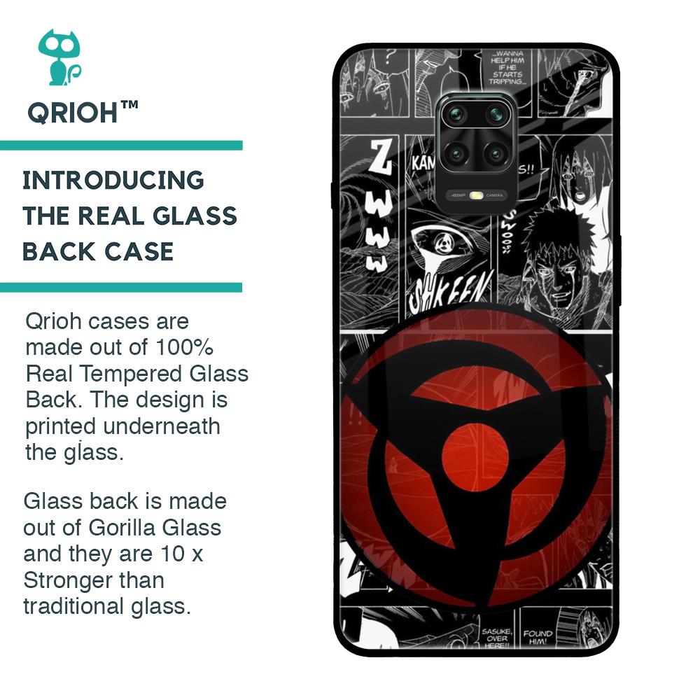 Sharingan Glass Case for Xiaomi Redmi Note 9 Pro