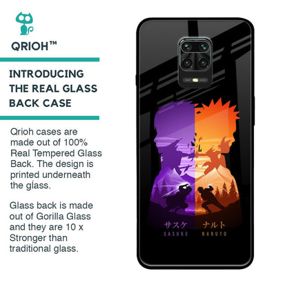 Minimalist Anime Glass Case for Xiaomi Redmi Note 9 Pro