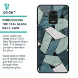 Abstact Tiles Glass Case for Xiaomi Redmi Note 9 Pro