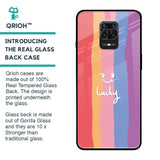 Lucky Abstract Glass Case for Xiaomi Redmi Note 9 Pro