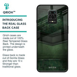 Green Leather Glass Case for Xiaomi Redmi Note 9 Pro